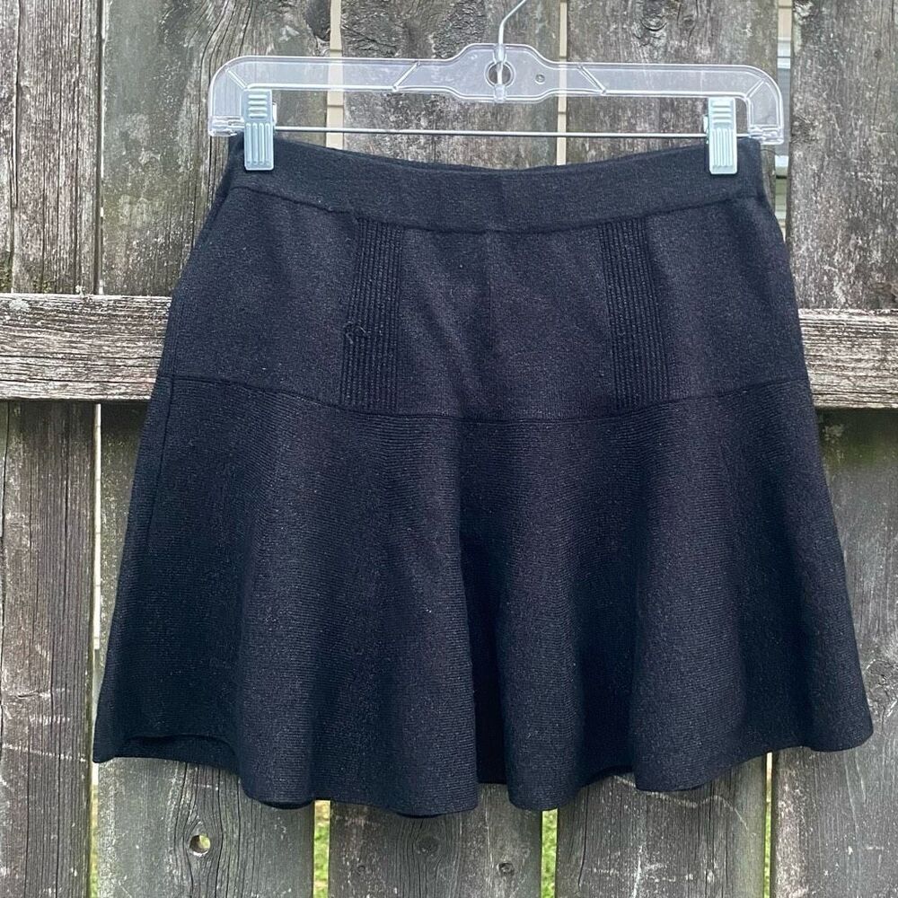 Candie’s Black Sparkle Sweater Skater Skirt | XS